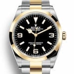 エクスプローラーⅠ　素材　ブラック　オイスター（3列リンク）