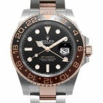 GMTマスターⅡ　素材　ブラック　オイスター（3列リンク）