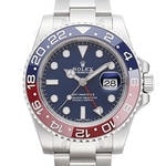 GMTマスターⅡ　素材　ミッドナイトブルー　オイスター（3列リンク）