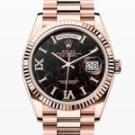 デイデイト36　素材　ダイヤモンド入りアイゼンキーゼル　プレジデント、半円型リンク（3列）