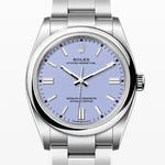 オイスターパーペチュアル36　素材　ラベンダー　オイスター（3列リンク）