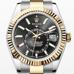 スカイドゥエラー　素材　ブライトブラック　ジュビリー、5列リンク