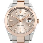 デイトジャスト41　素材　サンダスト　オイスター（3列リンク）