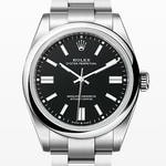 オイスターパーペチュアル41　素材　ブラック　オイスター（3列リンク）