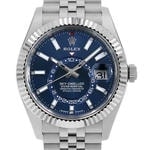 スカイドゥエラー　素材　ブライトブルー　ジュビリー、5列リンク