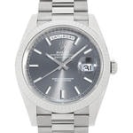 デイデイト40　素材　スレート　プレジデント、半円型リンク（3列）