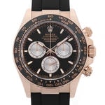 コスモグラフデイトナ　素材　ブライトチョコレートとブラック　オイスターフレックス