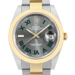 デイトジャスト41　素材　スレート　オイスター（3列リンク）