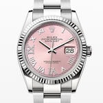 デイトジャスト36　素材　ダイヤモンド入りピンク　オイスター（3列リンク）