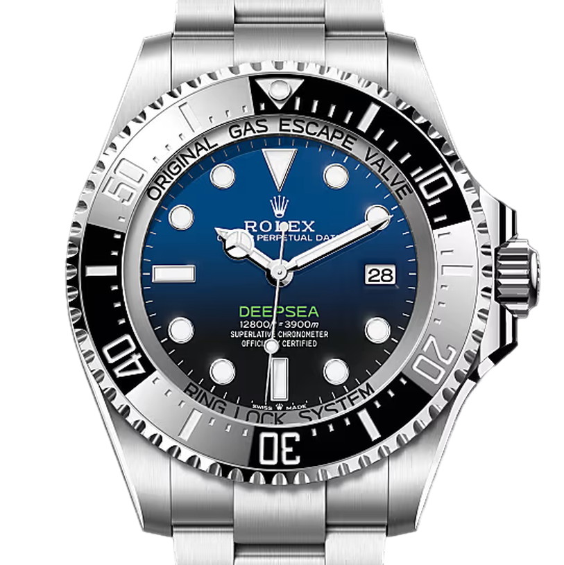 ディープシー　素材　D ブルー　オイスター（3列リンク）