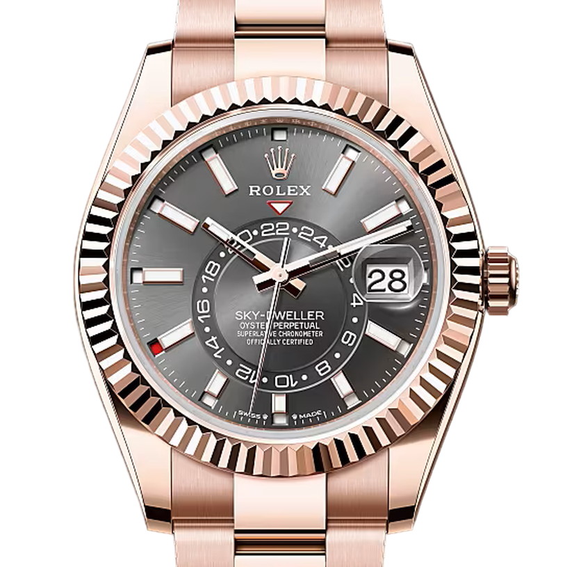 スカイドゥエラー　素材　スレート　オイスター（3列リンク）