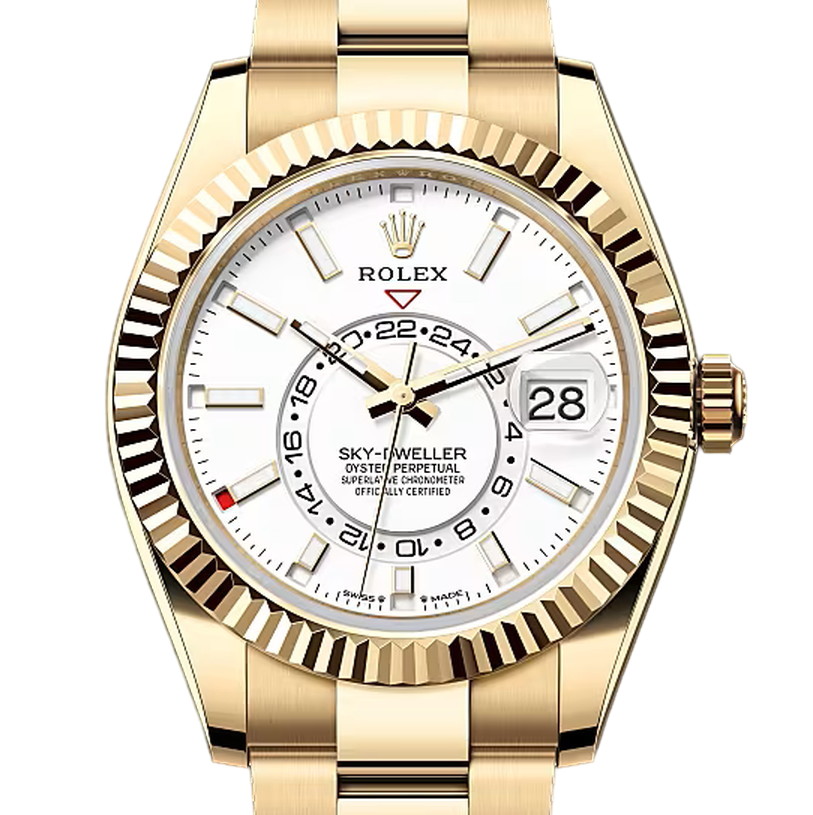 スカイドゥエラー　素材　インテンスホワイト　オイスター（3列リンク）