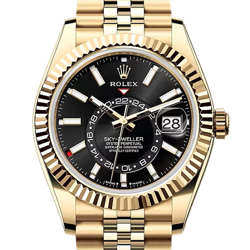 スカイドゥエラー　素材　ブライトブラック　ジュビリー、5列リンク