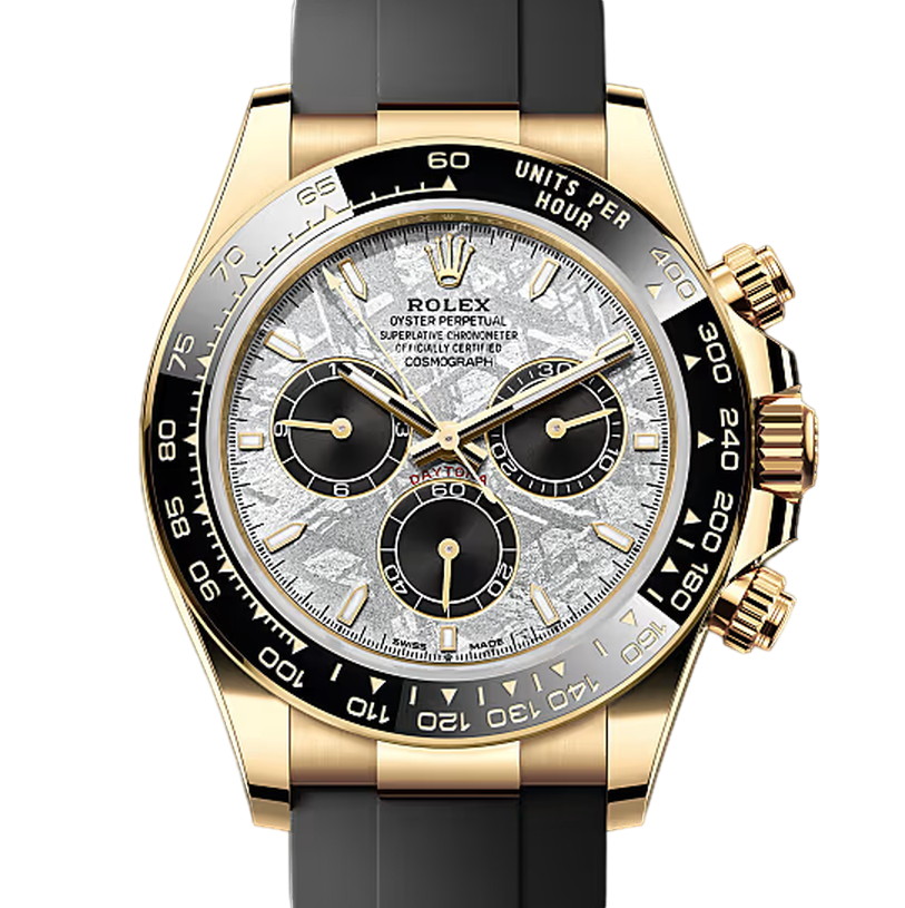 コスモグラフデイトナ　素材　メテオライト＆ブラック　オイスターフレックス