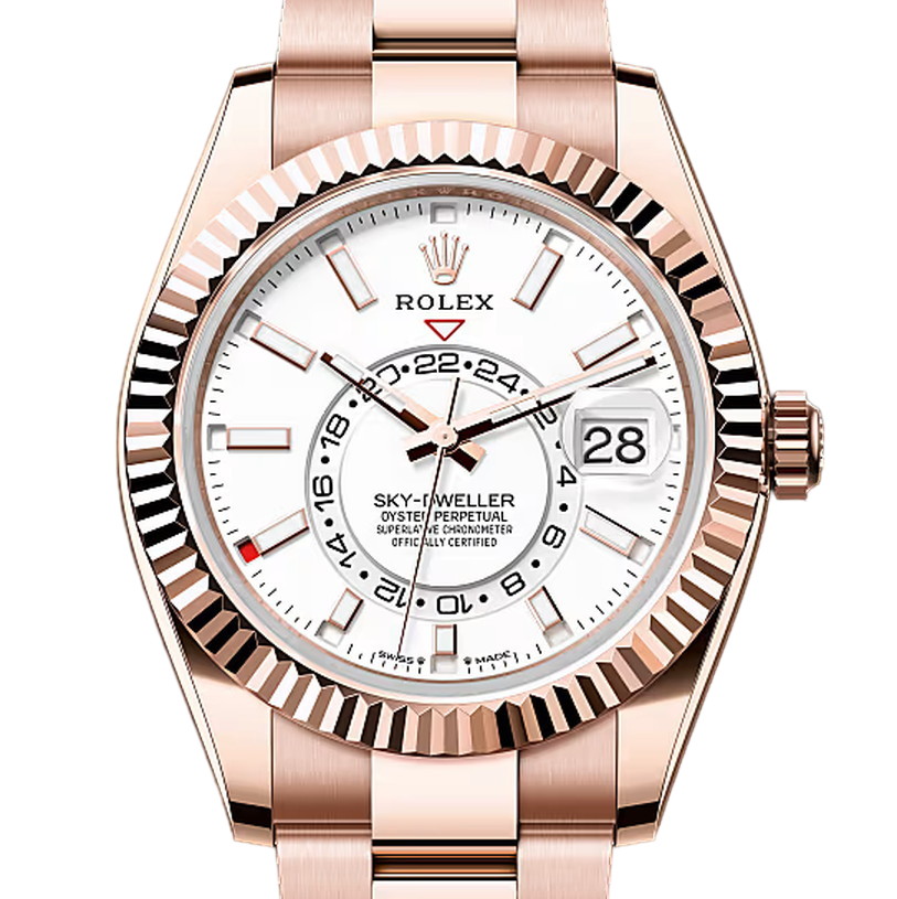 スカイドゥエラー　素材　インテンスホワイト　オイスター（3列リンク）