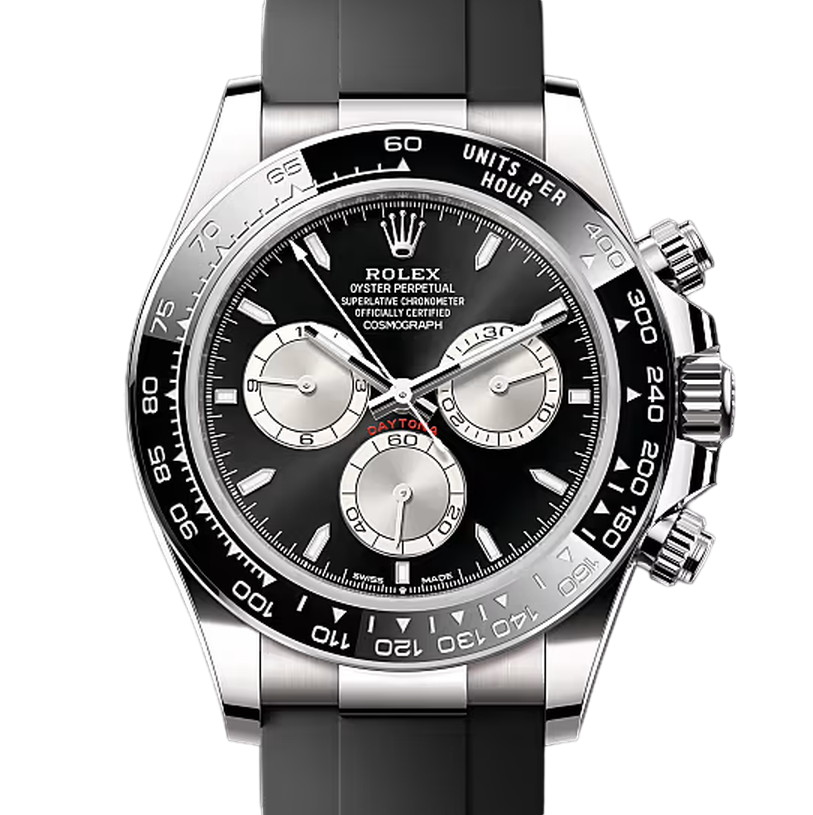 コスモグラフデイトナ　素材　ブライトブラック＆スチール　オイスターフレックス