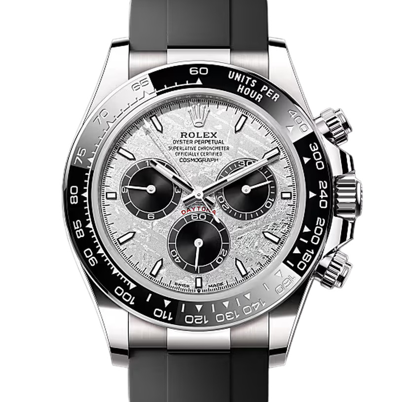 コスモグラフデイトナ　素材　メテオライト＆ブラック　オイスターフレックス