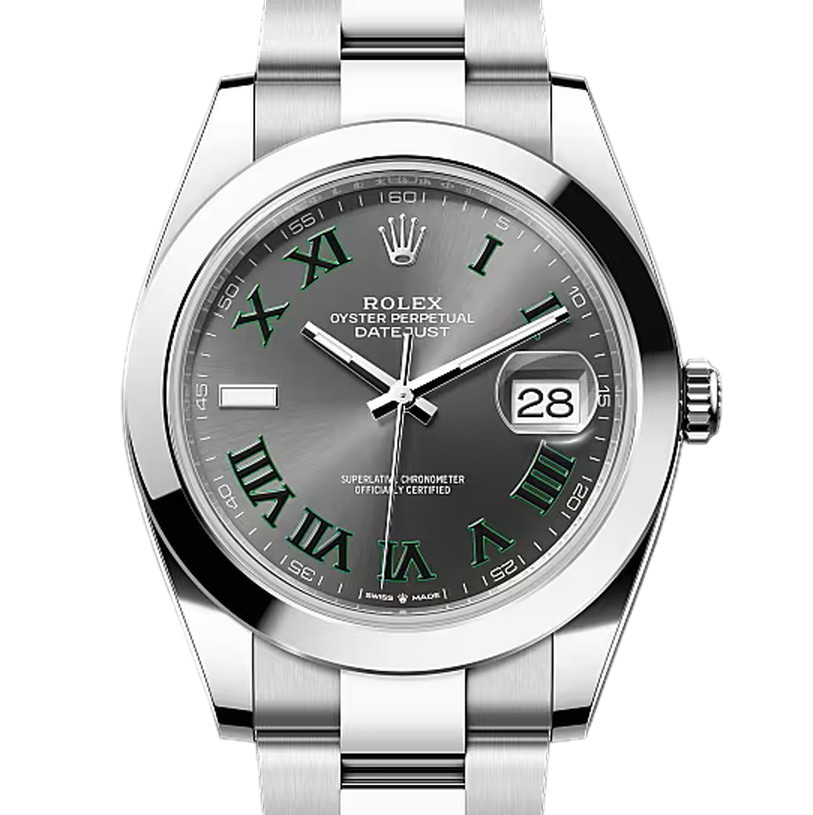 デイトジャスト41　素材　スレート　オイスター（3列リンク）