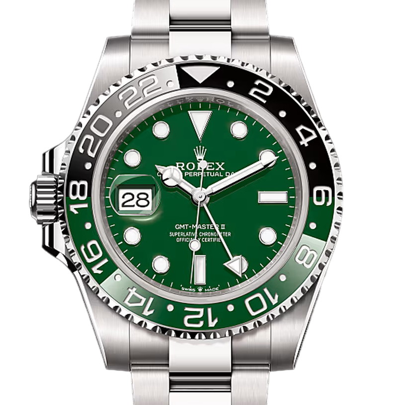 GMTマスターⅡ　素材　グリーンセラミック　オイスター（3列リンク）