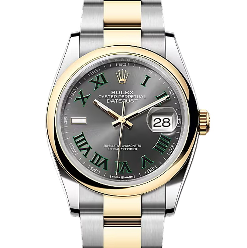 デイトジャスト36　素材　スレート　オイスター（3列リンク）