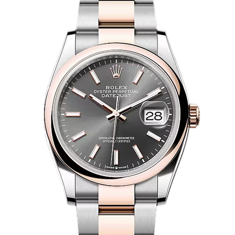 デイトジャスト36　素材　スレート　オイスター（3列リンク）