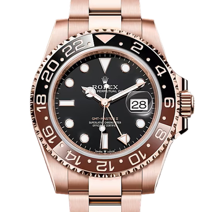 GMTマスターⅡ　素材　ブラック　オイスター（3列リンク）