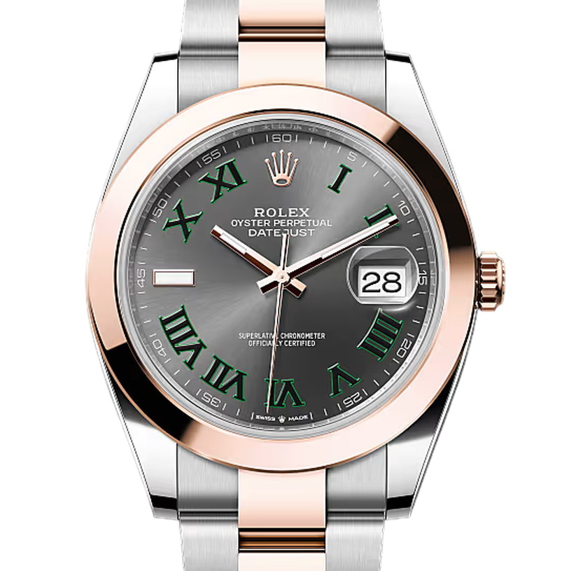 デイトジャスト41　素材　スレート　オイスター（3列リンク）