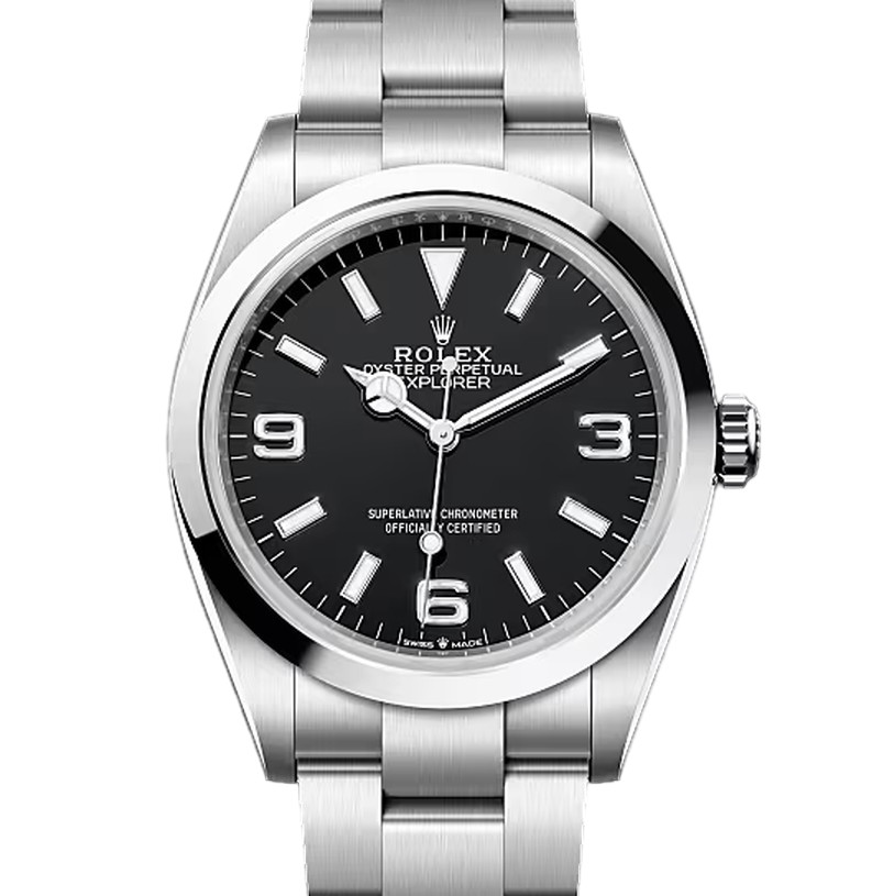 エクスプローラーⅠ　素材　ブラック　オイスター（3列リンク）