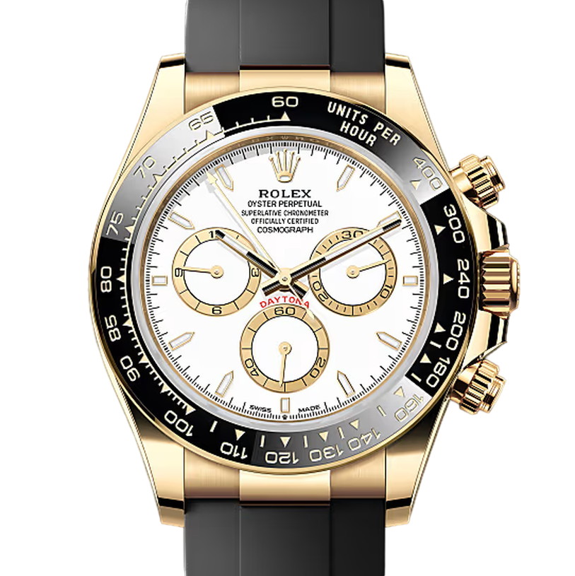 コスモグラフデイトナ　素材　ホワイト　オイスターフレックス