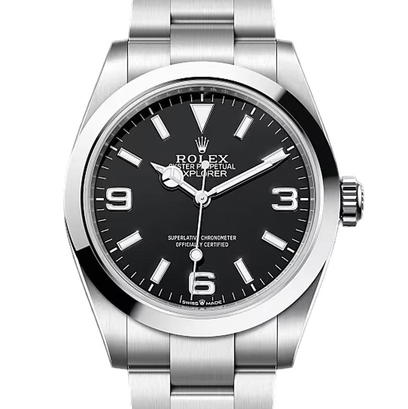 エクスプローラーⅠ　素材　ブラック　オイスター（3列リンク）