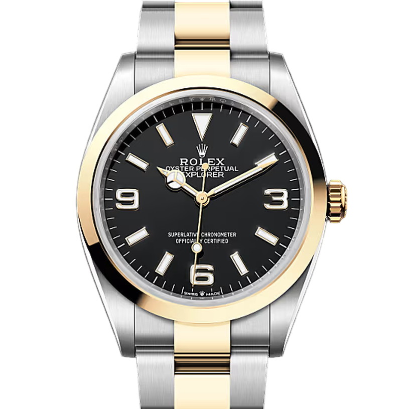 エクスプローラーⅠ　素材　ブラック　オイスター（3列リンク）