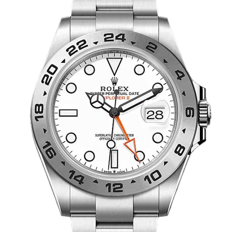 エクスプローラーⅡ　素材　ホワイト　オイスター（3列リンク）