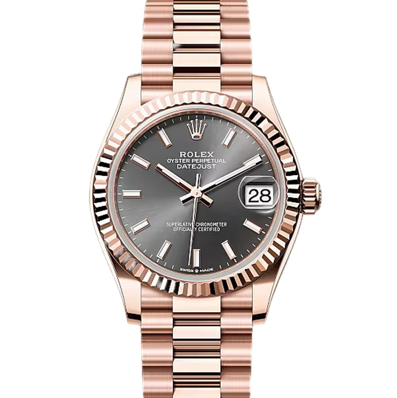 デイトジャスト31　素材　スレート　プレジデント、半円型リンク（3列）