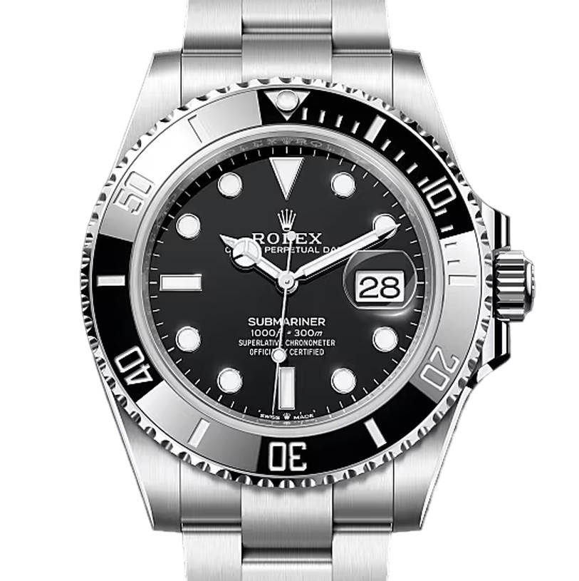 サブマリーナー　素材　ブラック　オイスター（3列リンク）