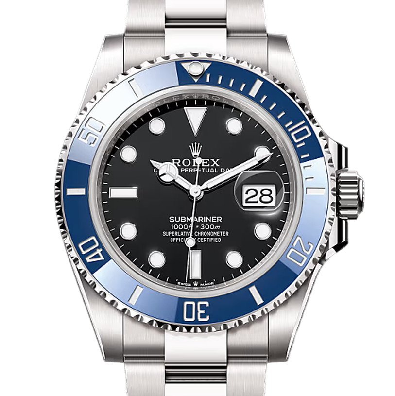 サブマリーナー　素材　ブラック　オイスター（3列リンク）