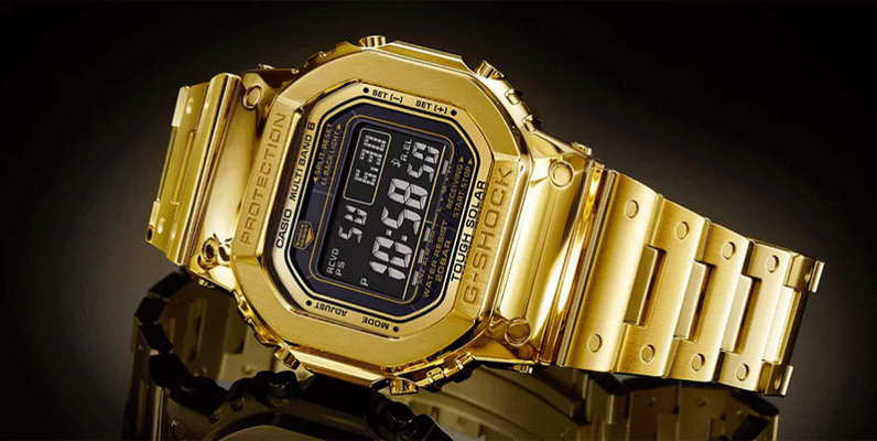 カシオ　G-SHOCK　金無垢