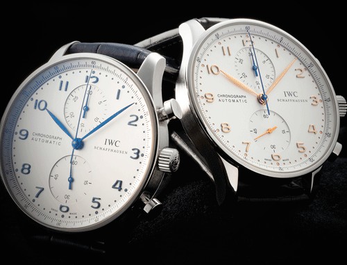 美品　IWCポルトギーゼクロノグラフ青針　正規品　オーバーホール済