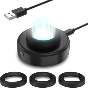 ROUNKINプロフェッショナル充電器ドック カシオ/シチズン/セイコー/ガーミンソーラーウォッチ用 (ブラック)