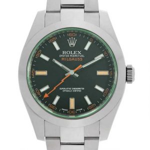 ロレックス ミルガウス グリーンガラス 116400GV ブラック