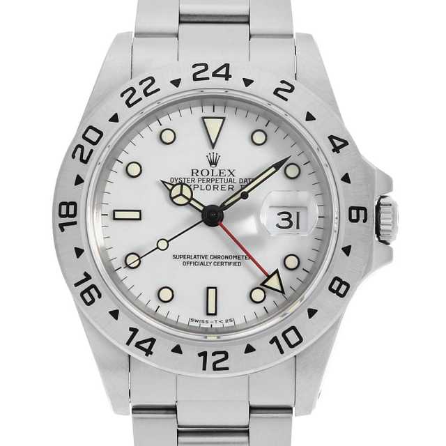 ロレックス エクスプローラーII 16570 ホワイト シングルバックル