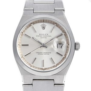 ロレックス オイスターパーペチュアルデイト オイスター50th 1530 シルバー バー