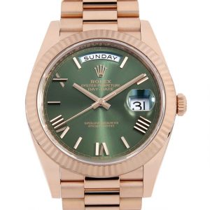 ロレックス デイデイト40 228235 オリーブグリーン ローマ