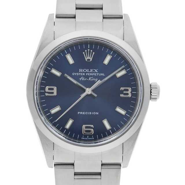 ロレックス エアキング 14000M ブルー 369ホワイトバー