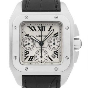 カルティエ サントス100クロノグラフXL W20090X8