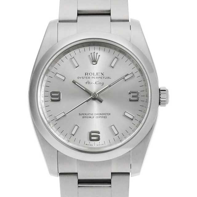 ロレックス エアキング 114200 シルバー