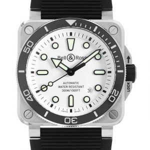 ベル＆ロス BR03 ダイバー ホワイト スティール BR03A-D-WH-ST/SRB
