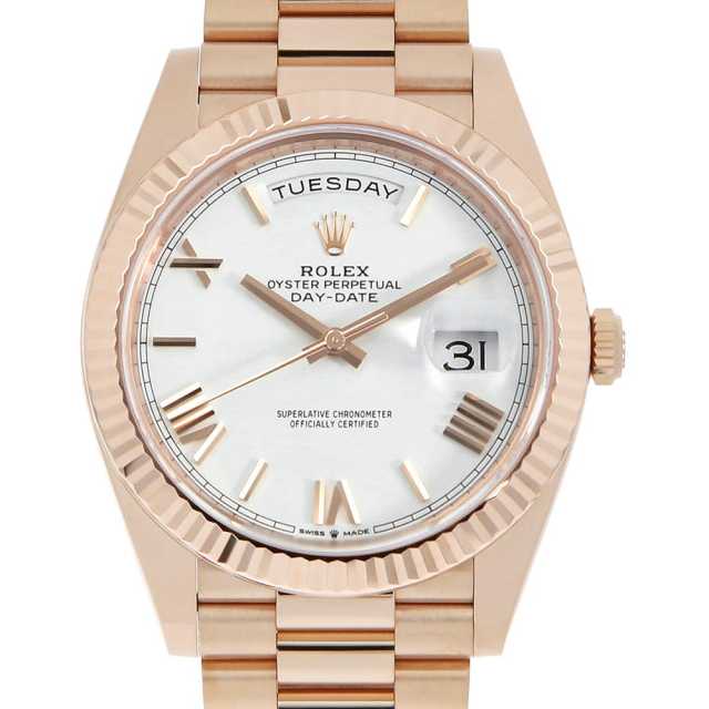 ロレックス デイデイト40 228235 ホワイト ローマ