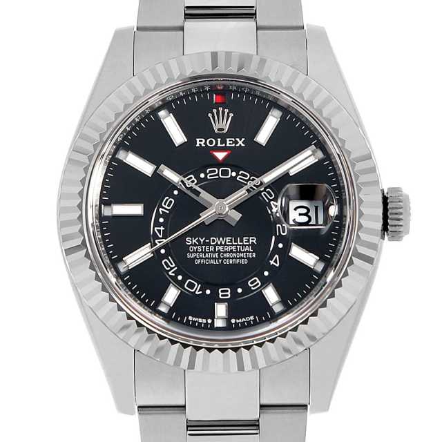 ロレックス スカイドゥエラー 336934 ブラック 3列 オイスターブレス