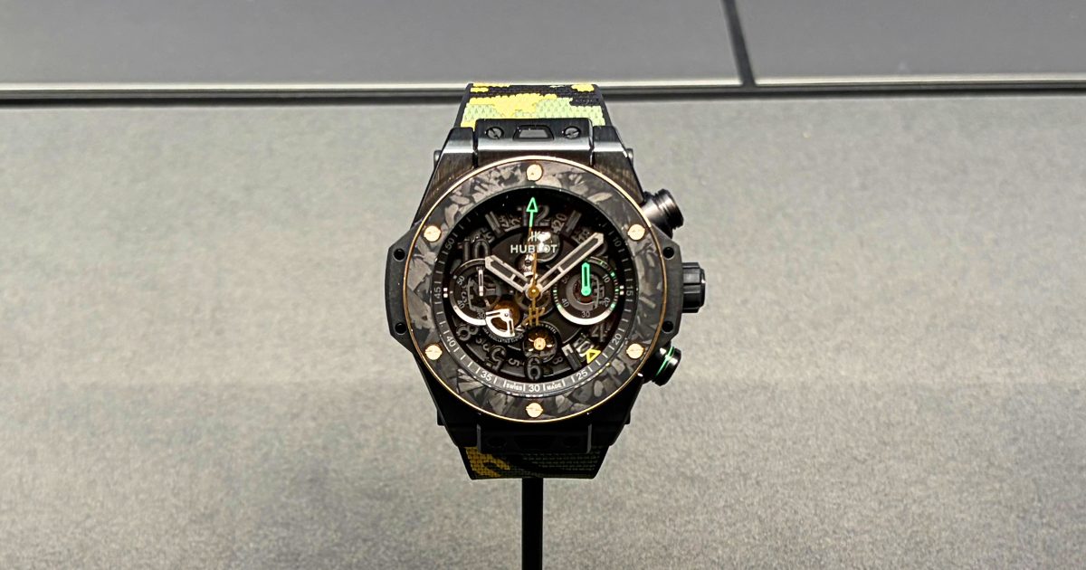 ビッグ・バン リローデッド ウサイン・ボルRef.421.CQ.1140.NR.USB26の2026年W＆Wの実際の展示写真