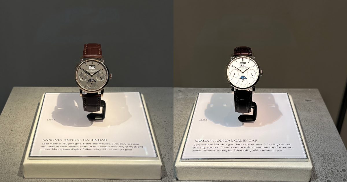 サクソニア・アニュアルカレンダーホワイトゴール750Ref.331.026 E
サクソニア・アニュアルカレンダーピンクゴールド750Ref. 331.033 E